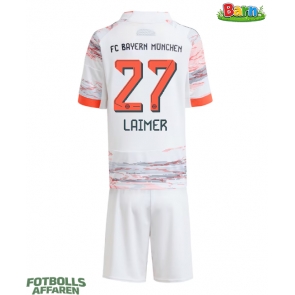 Bayern Munich Konrad Laimer #27 Bortaställ Barn 2025-26 Kortärmad (+ Korta byxor)